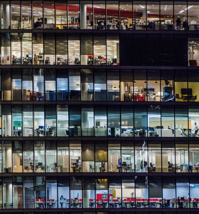 shutterstock 1009570231 Office block windows